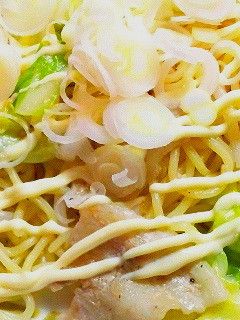 塩ダレが決め手!ネギマヨ塩やきそば-レシピのメイン写真