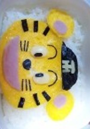 阪神ﾀｲｶﾞｰｽ★キャラ弁☆トラッキー☆-レシピのメイン写真