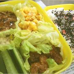 รูปของ 野菜たっぷり♪レタス巻き巻きのお弁当☆