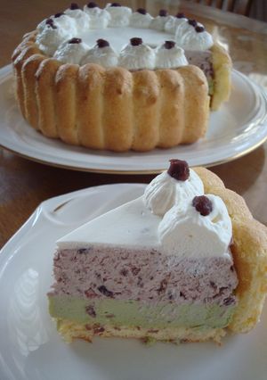 抹茶と小豆のシャルロット-レシピのメイン写真