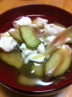 二度美味しい!夏野菜の漬物スープ-レシピのメイン写真