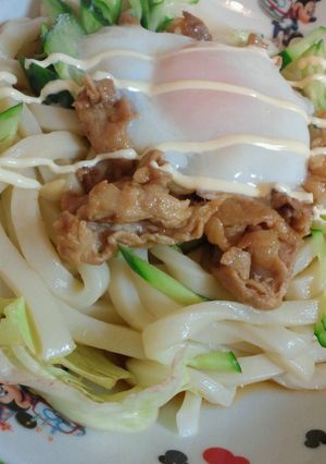 サッパリ！サラダ肉うどん-レシピのメイン写真