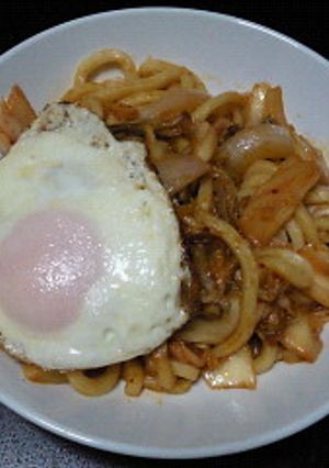 キムチ焼うどん-レシピのメイン写真