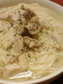 冬も夏もピッタリ鶏塩そうめん(にゅうめん-レシピのメイン写真