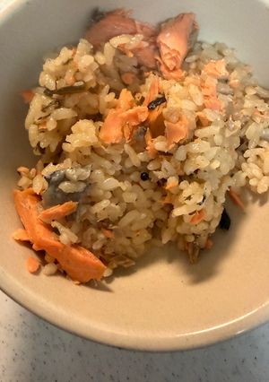 鮭と塩胡椒の炊き込みご飯-レシピのメイン写真