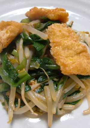 弁当にニラもやしの焼肉たれケチャップ炒め-レシピのメイン写真