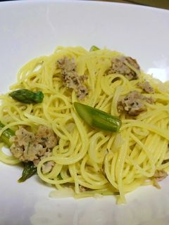 自家製ソーセージとアスパラガスのパスタ-レシピのメイン写真