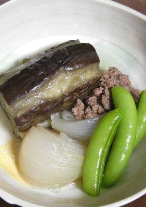 ナスと新タマネギの煮浸し-レシピのメイン写真