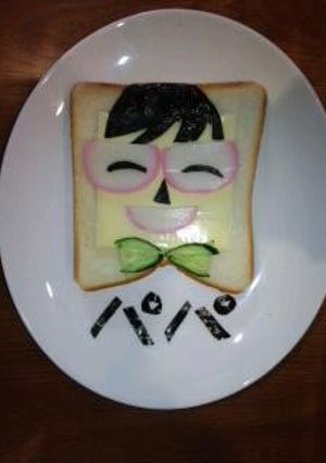 父の日にかまぼこで似顔絵を作りました-レシピのメイン写真
