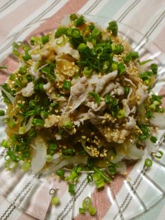 必見新たまねぎと青じその豚冷しゃぶサラダ-レシピのメイン写真