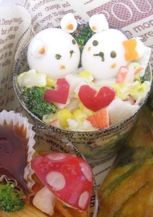 キャラ弁に☆うずらのペアクマさん♪-レシピのメイン写真