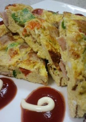 ●朝ごはんスパニッシュオムレツ●-レシピのメイン写真