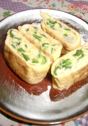 ちりめんじゃことピーマンで卵焼き-レシピのメイン写真