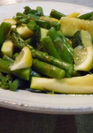 彩り野菜の炒め物　アスパラ　ズッキーニ・-レシピのメイン写真