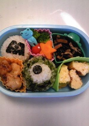 キャラ弁☆おにぎり１２モンスターズインク-レシピのメイン写真
