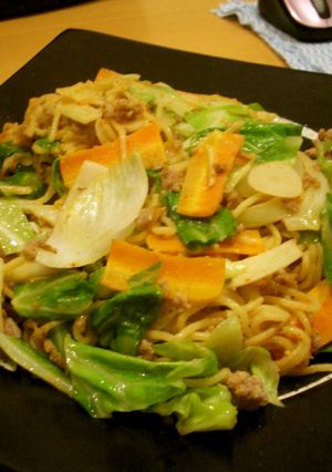 あっ！という間に！坦々ごま焼きそば！-レシピのメイン写真