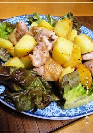 新じゃがと鶏もも肉の塩炒め-レシピのメイン写真