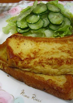 『豆乳入りフレンチトースト♪』-レシピのメイン写真