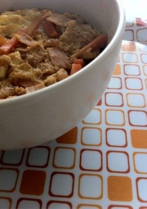 にんじんと揚げ玉の卵丼-レシピのメイン写真