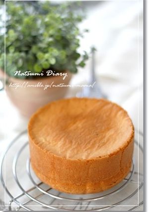 スポンジケーキ-レシピのメイン写真