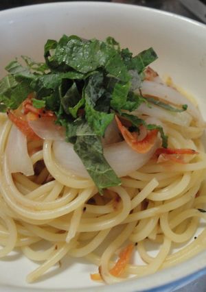 採れたて玉ねぎと桜エビのぱぱっとパスタ-レシピのメイン写真