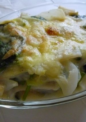 肉なしでも満足濃厚☆白菜とろり餅グラタン-レシピのメイン写真
