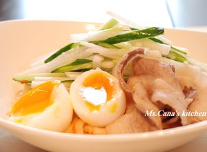 ピリ美味ッ！かんずり冷麺（うどん）-レシピのメイン写真