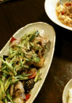 揚げ山芋＆なすの豚しゃぶサラダ-レシピのメイン写真