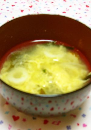 ベストマッチ！ちくわとタマゴの味噌汁-レシピのメイン写真