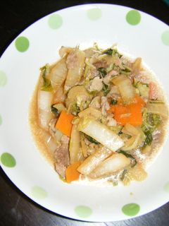 白菜と豚肉の生姜炒め-レシピのメイン写真