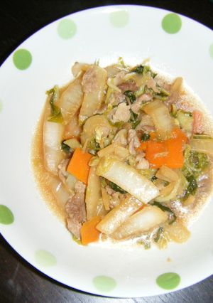 白菜と豚肉の生姜炒め-レシピのメイン写真