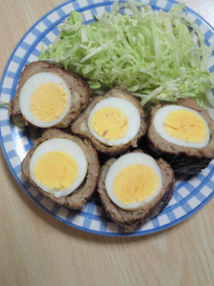 ハチミツで照り焼きスコッチエッグ-レシピのメイン写真