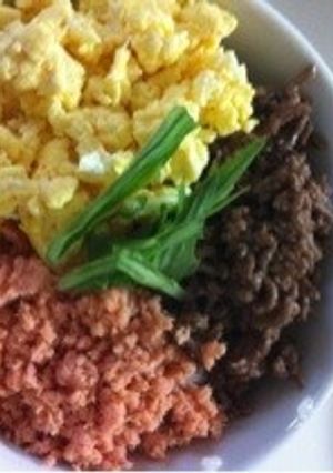 三色そぼろ丼-レシピのメイン写真