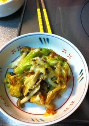 きのことブロッコリーのチーズのせ-レシピのメイン写真