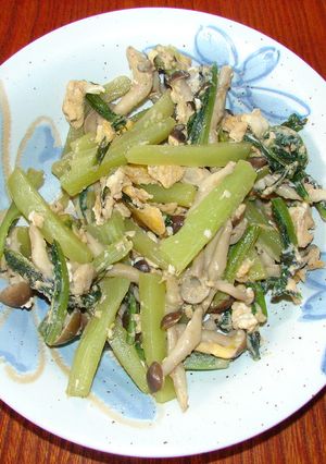 健康野菜　ステムレタスの野菜炒め-レシピのメイン写真