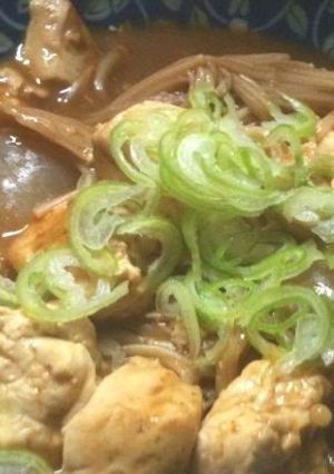 豆腐、玉ねぎ、エノキの味噌煮-レシピのメイン写真