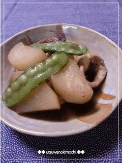 美味しいよ♪大根といかのイカ墨煮-レシピのメイン写真