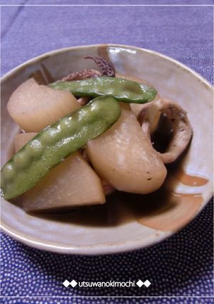 美味しいよ♪大根といかのイカ墨煮-レシピのメイン写真