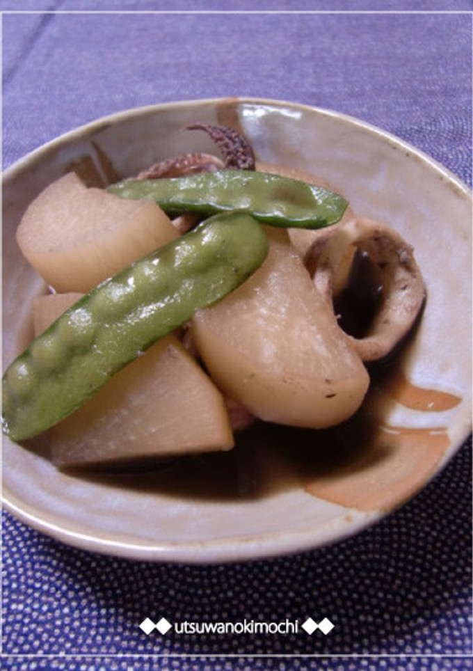 美味しいよ♪大根といかのイカ墨煮-レシピのメイン写真