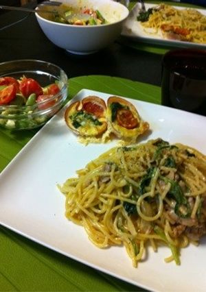 豚バラクリームパスタ-レシピのメイン写真