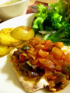 めかじきの夏野菜トマトソースがけ-レシピのメイン写真