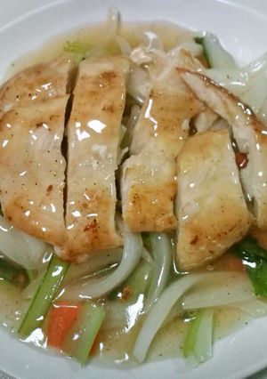 チキンとたっぷり野菜のスープ餡かけ-レシピのメイン写真