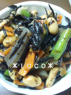 **ひじきと大豆の煮物**-レシピのメイン写真