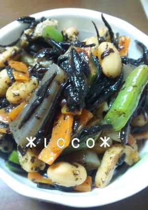**ひじきと大豆の煮物**-レシピのメイン写真