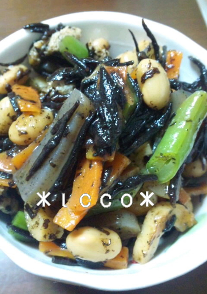 **ひじきと大豆の煮物**-レシピのメイン写真