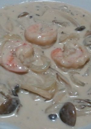 エビとキノコのクリーム煮　おいしい！-レシピのメイン写真
