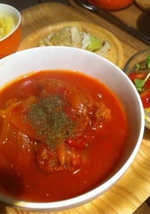かんたん！牛すじのトマト煮-レシピのメイン写真