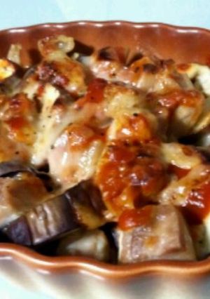 なすと鶏肉のチーズ焼きトマト味-レシピのメイン写真