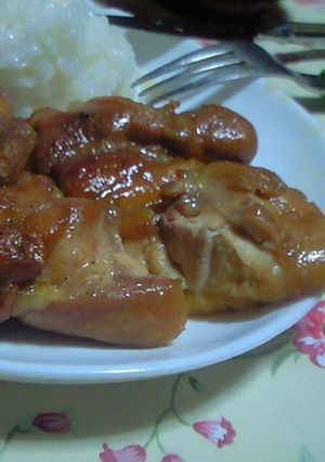 鶏もも肉でローストチキン風テリヤキチキン-レシピのメイン写真
