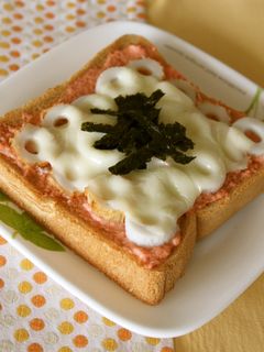 1枚でお腹満足☆明太マヨちくわトースト-レシピのメイン写真